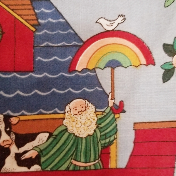 NWOT Noah's Ark Square Pillow Case/Cover - Picture 7 of 8